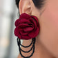 Paparazzi Earring ~ Dramatic Dame - Red