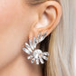 Greek Glam - White - Paparazzi Earring Image