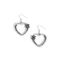 Crisscross Courtship - Black - Paparazzi Earring Image