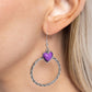 Heart Holiday - Purple - Paparazzi Earring Image