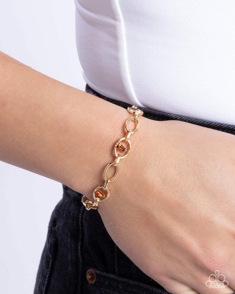 Light-Catching Leisure - Brown - Paparazzi Bracelet Image