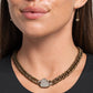 Endearing Edge - Brass - Paparazzi Necklace Image
