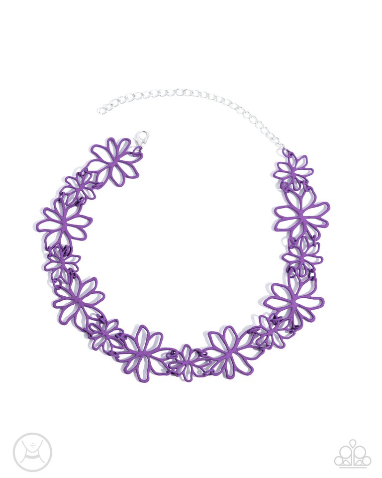 Bouquet Blend - Purple - Paparazzi Necklace Image