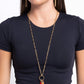 First Day of School - Gold - Paparazzi Necklace Image