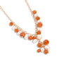 Beehive Barrage - Orange - Paparazzi Necklace Image