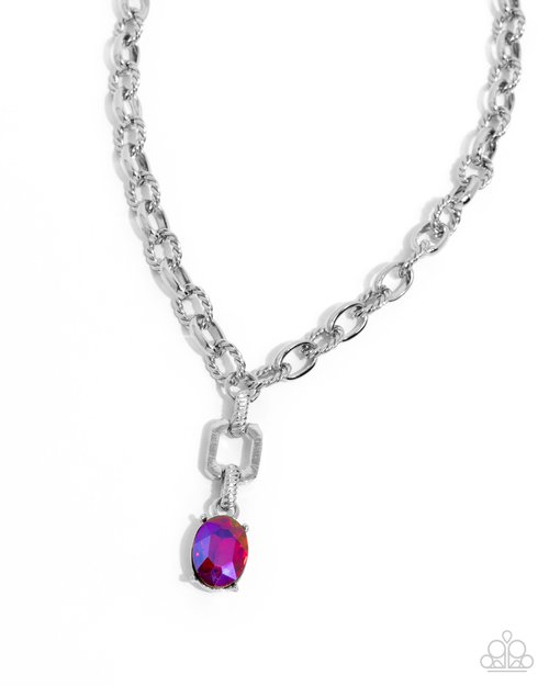 Refulgent Recognition - Pink - Paparazzi Necklace Image