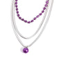 Flourishing Finale - Purple - Paparazzi Necklace Image