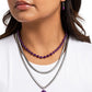 Flourishing Finale - Purple - Paparazzi Necklace Image