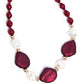 Forever Feature - Red - Paparazzi Necklace Image