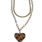 Cheetah Class - Brass - Paparazzi Necklace Image