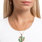 Carefree Cactus - Copper - Paparazzi Necklace Image