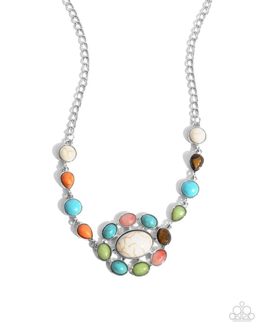 Enigmatic Ease - Multi - Paparazzi Necklace Image