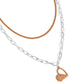 Love Comes and Goes... - Orange - Paparazzi Necklace Image