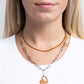 Love Comes and Goes... - Orange - Paparazzi Necklace Image