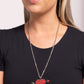 Emotional Edge - Red - Paparazzi Necklace Image