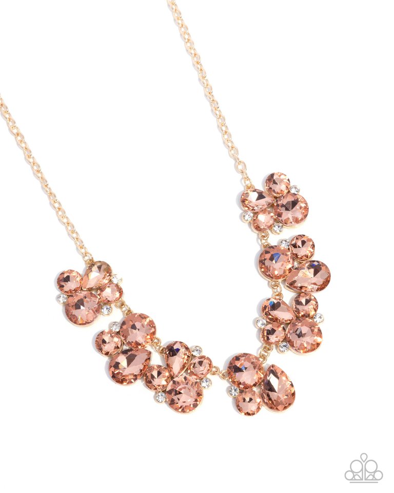 Fairytale Frost - Gold - Paparazzi Necklace Image