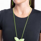 Fluttering Fervor - Green - Paparazzi Necklace Image