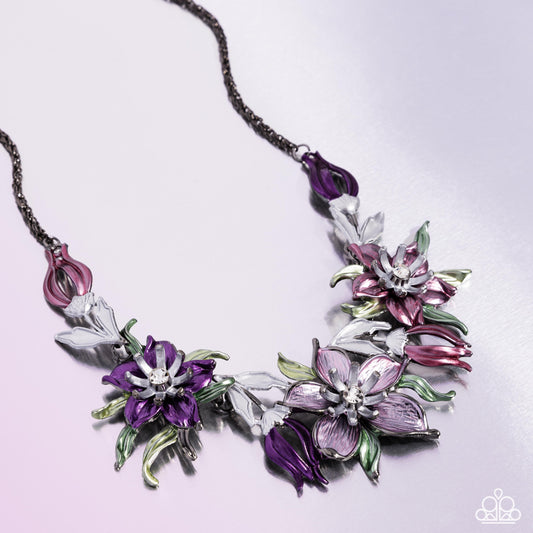 Paparazzi Necklace ~ Floral Protocol - Multi