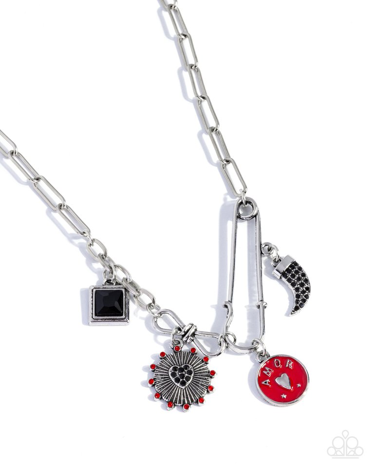 Trendy Trinket - Red - Paparazzi Necklace Image