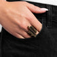 Linear Loot - Brass - Paparazzi Ring Image