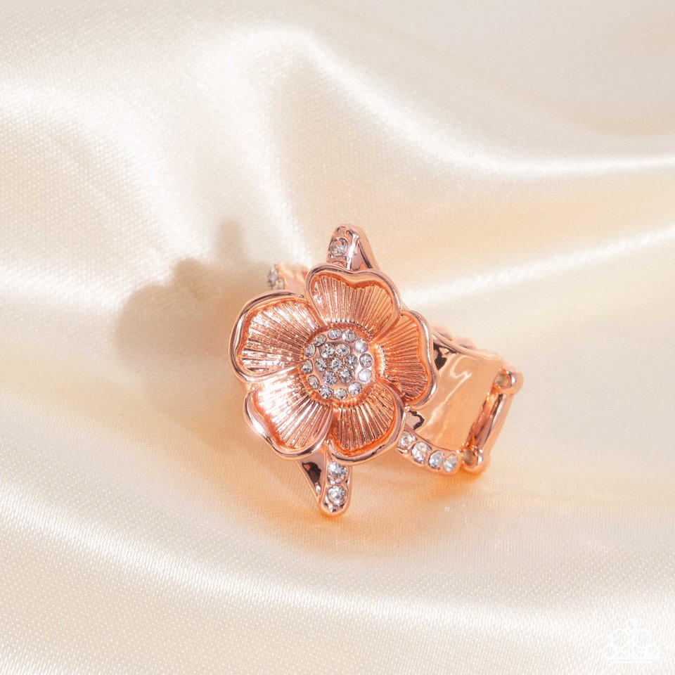 Floral Fact - Copper - Paparazzi Ring Image