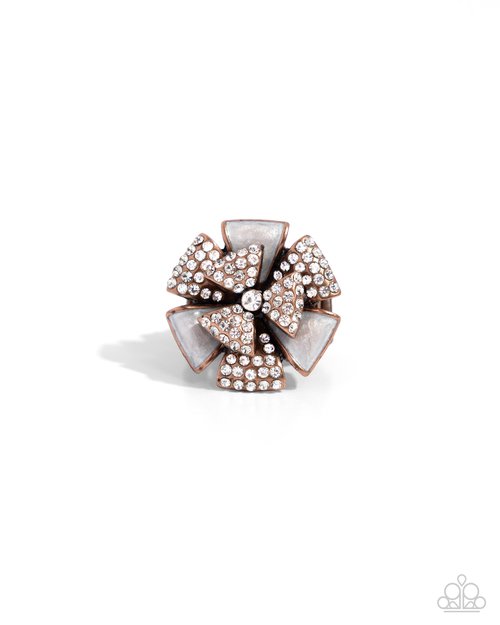 Persuasive Pizzazz - Copper - Paparazzi Ring Image