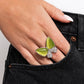 Fluttering Flex - Green - Paparazzi Ring Image