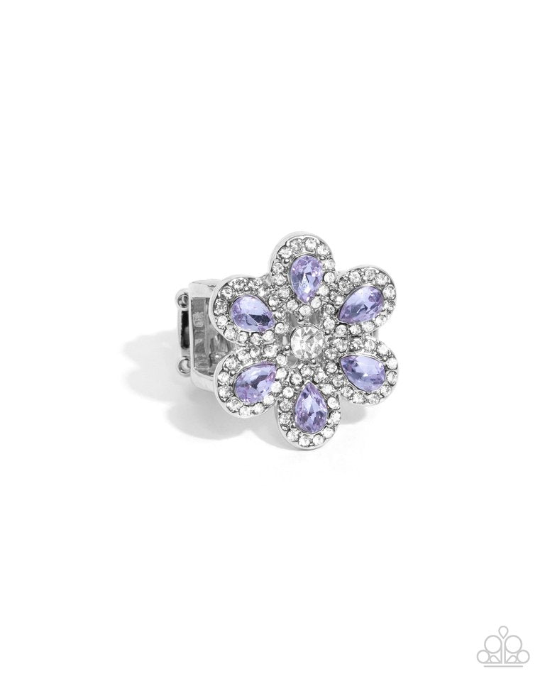 Petaled Promenade - Purple - Paparazzi Ring Image