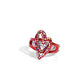 Hybrid Heart - Red - Paparazzi Ring Image