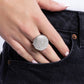 Studded Scout - White - Paparazzi Ring Image