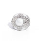 Pearly Podium - White - Paparazzi Ring Image