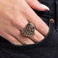 Cheetah Cameo - Brown - Paparazzi Ring Image