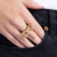 Dragonfly Depth - Gold - Paparazzi Ring Image