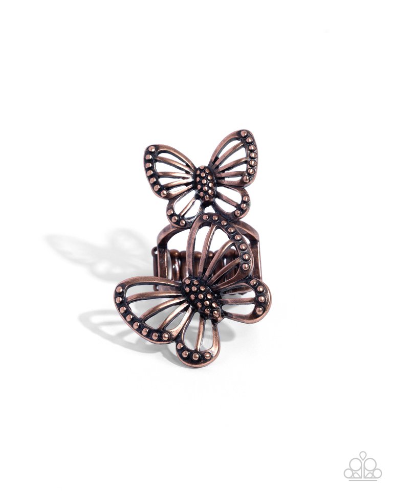 Windborne Whimsy - Copper - Paparazzi Ring Image