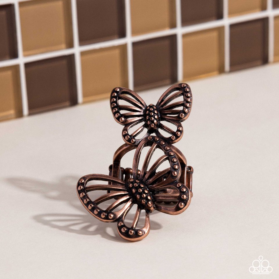 Windborne Whimsy - Copper - Paparazzi Ring Image