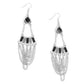 Fringe Fantasy - Black - Paparazzi Earring Image