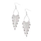 Sharp Streaming - White - Paparazzi Earring Image