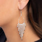 Sharp Streaming - White - Paparazzi Earring Image