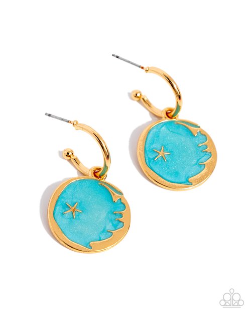 South Star - Blue - Paparazzi Earring Image