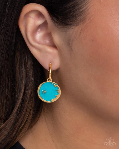 South Star - Blue - Paparazzi Earring Image