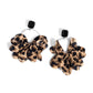 Charming Cheetah - Black - Paparazzi Earring Image