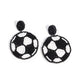 Grand Goalkeeper - Black - Paparazzi Earring Image