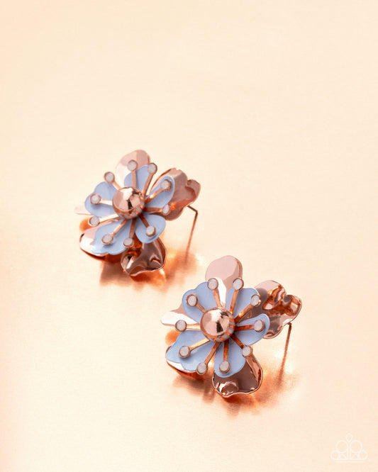 Pleasing Petals - Copper - Paparazzi Earring Image