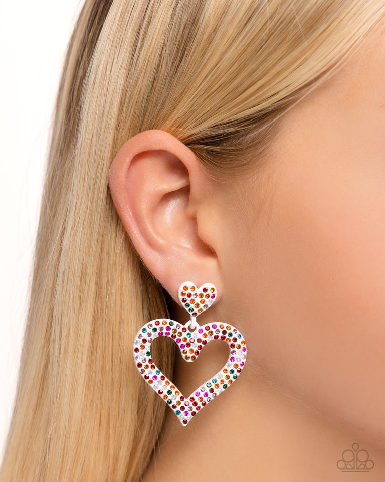 Dazzling Deed - Multi - Paparazzi Earring Image