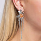 Pearl Panorama - Orange - Paparazzi Earring Image