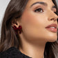 Dapper Dedication - Red - Paparazzi Earring Image