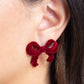 Dapper Dedication - Red - Paparazzi Earring Image