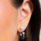Decade Dance - White - Paparazzi Earring Image