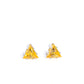 Triangular Twinkle - Yellow - Paparazzi Earring Image
