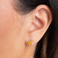 Triangular Twinkle - Yellow - Paparazzi Earring Image